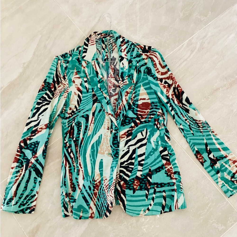 Vibrant Patterned Blazer